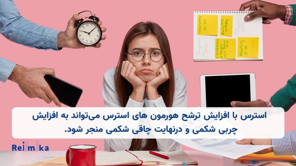 ارتباط استرس و چاقی شکمی